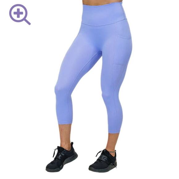 Constantly Varied Gear CVG Versatile Periwinkle Purple Capri Crossfit Leggings L - Picture 1 of 8